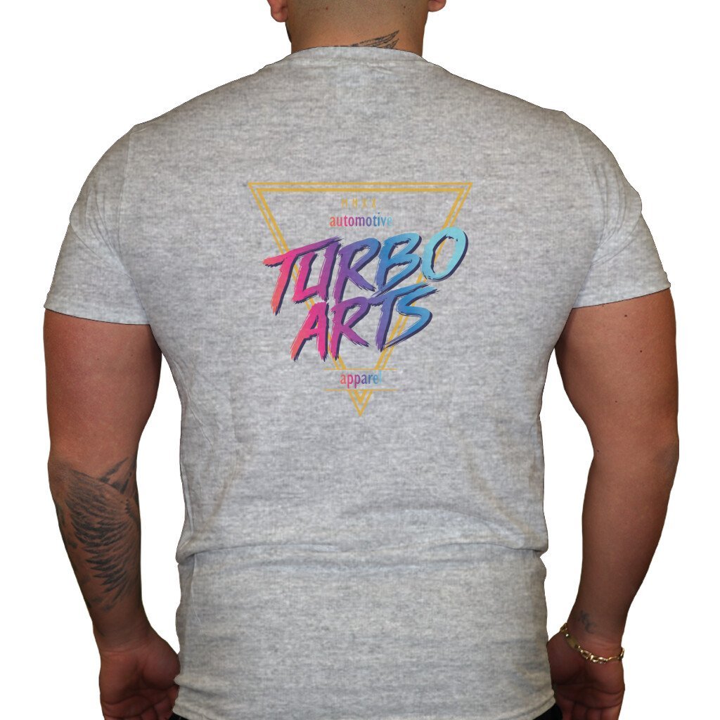 TurboArts Modern Style - Herren T-Shirt in Grau (Rückansicht)von TurboArts