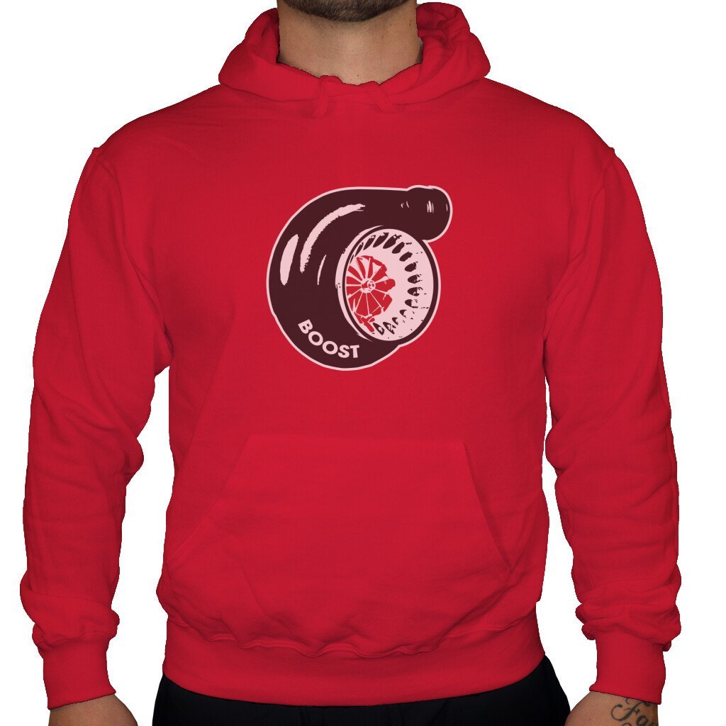 Boost - Unisex Hoodie in Rot von TurboArts