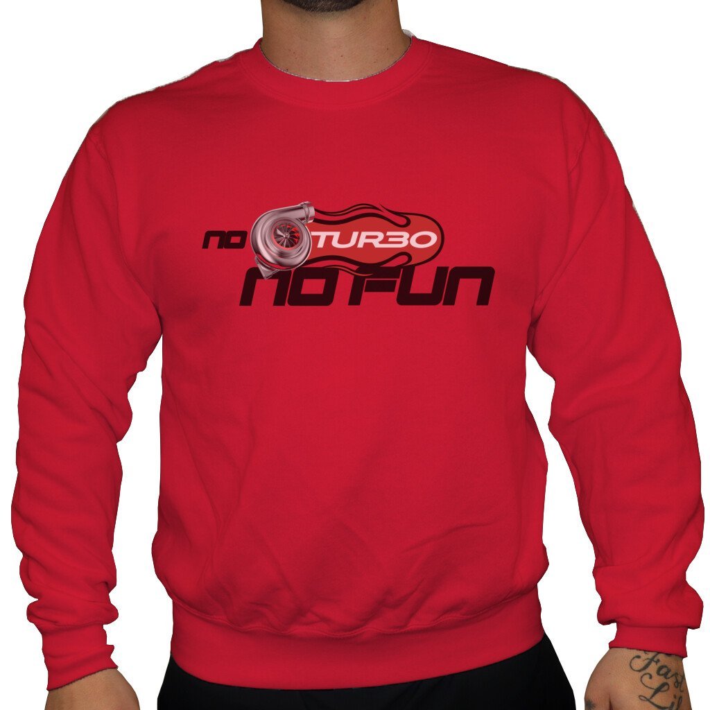 No Turbo No Fun - Unisex Sweatshirt in Rot von TurboArts