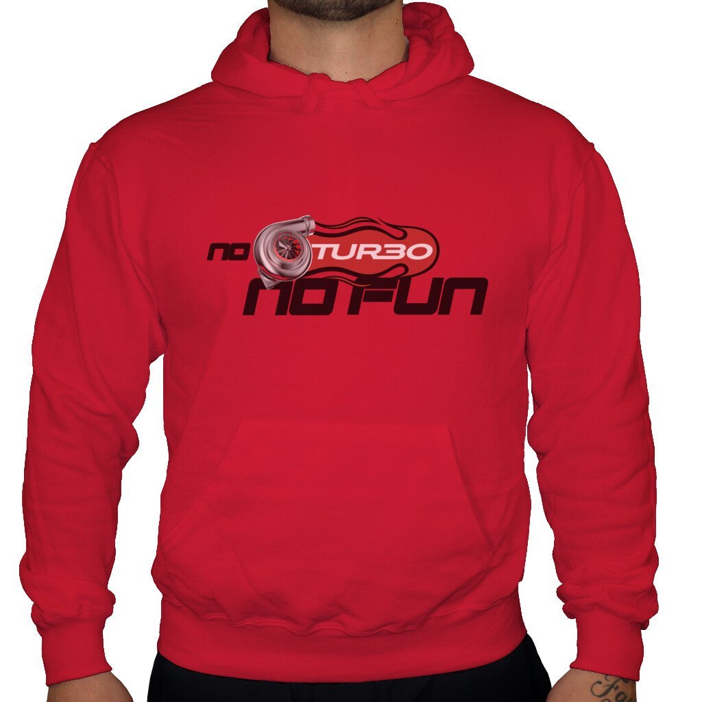 No Turbo No Fun - Unisex Hoodie in Rot von TurboArts
