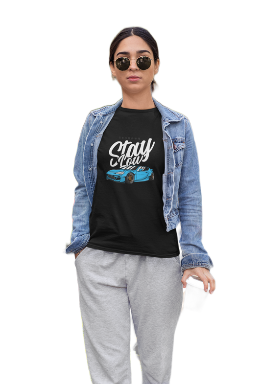 TurboArts-Damen-T-Shirt-GT86-Stay-Low-Tuning-Merch