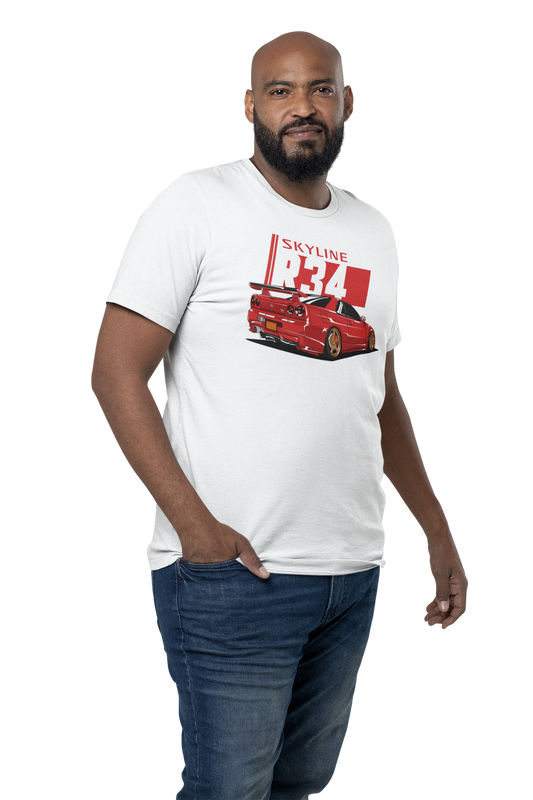 TurboArts-Herren-T-Shirt-Skyline-R34-Tuning-Merch