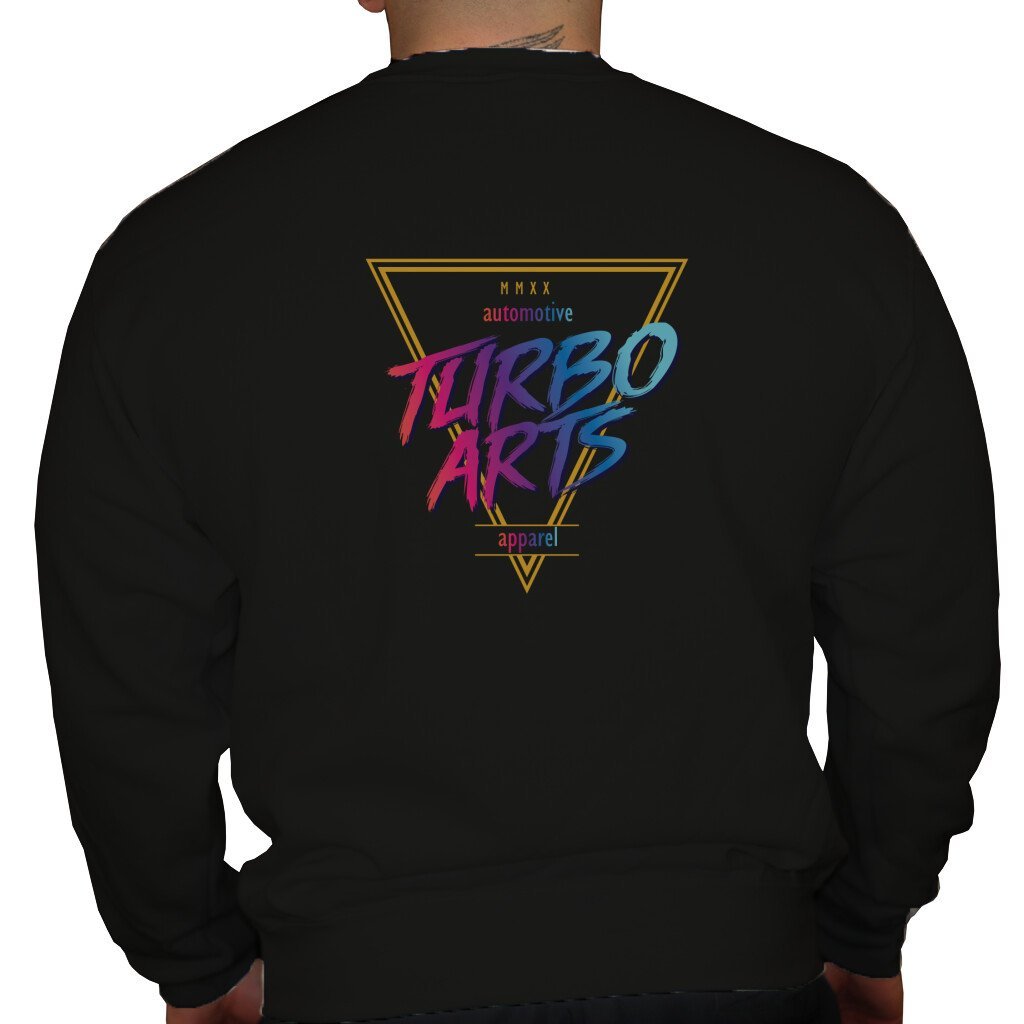 TurboArts Modern Style - Unisex Sweatshirt in Schwarz (Rückansicht) von TurboArts