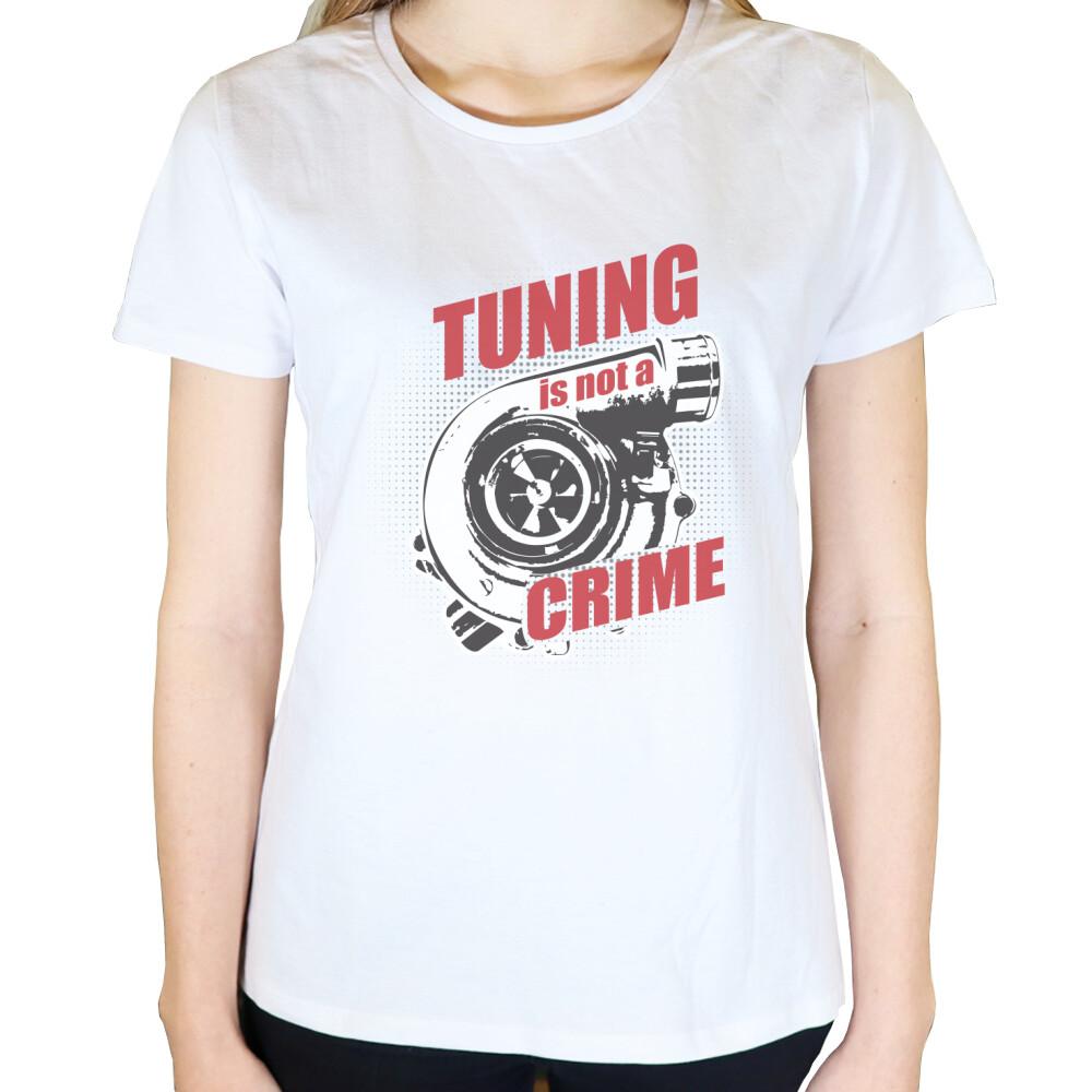 Tuning is not a Crime - Damen T-Shirt in Weiß von TurboArts