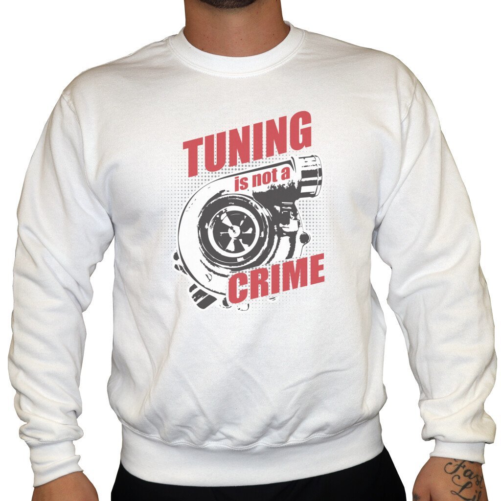 Tuning is not a Crime - Unisex Sweatshirt in Weiß von TurboArts