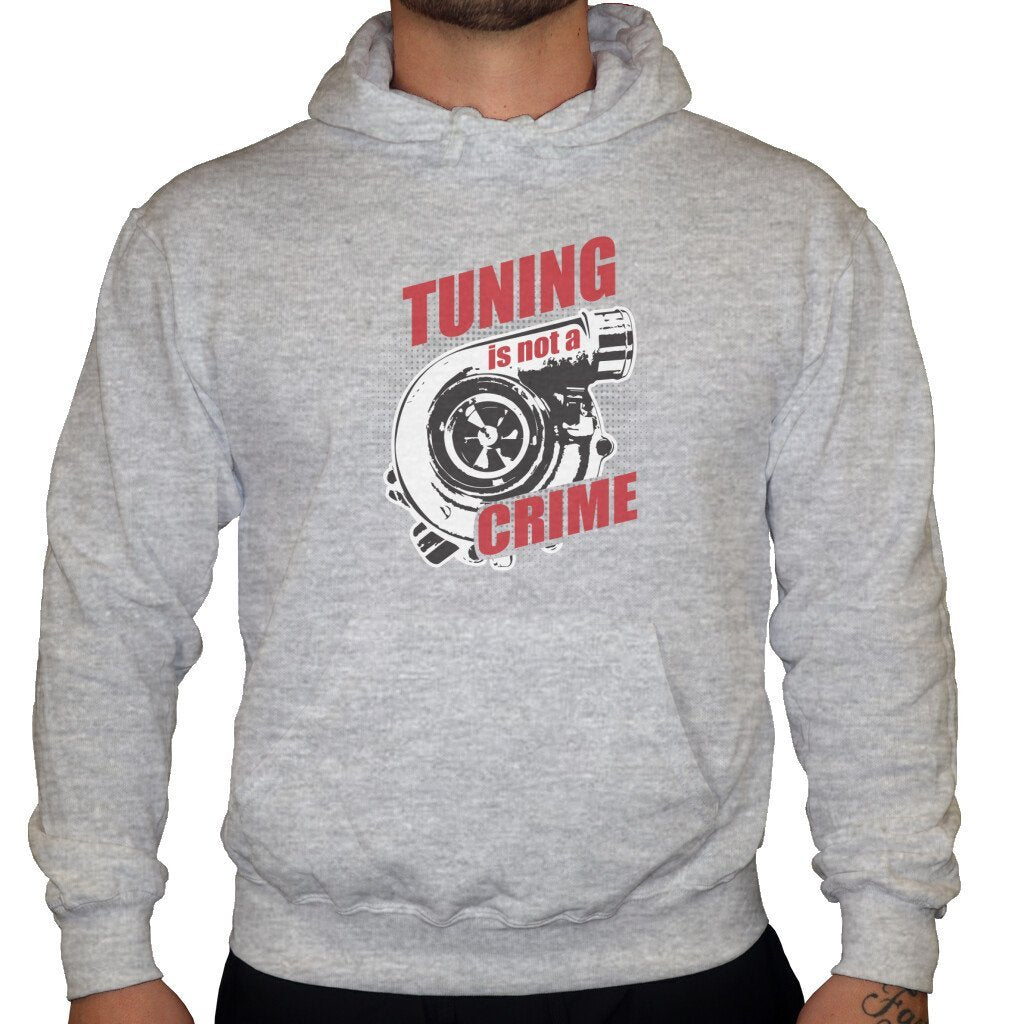 Tuning is not a Crime - Unisex Hoodie in Grau von TurboArts