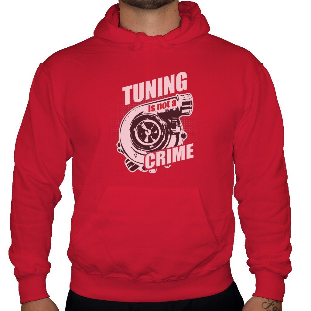Tuning is not a Crime - Unisex Hoodie in Rot von TurboArts