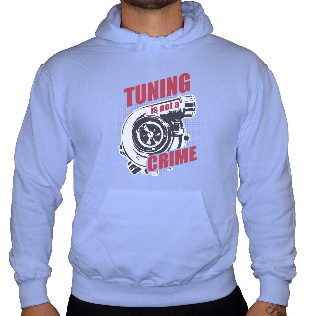 Tuning is not a Crime - Unisex Hoodie in Himmelblau von TurboArts
