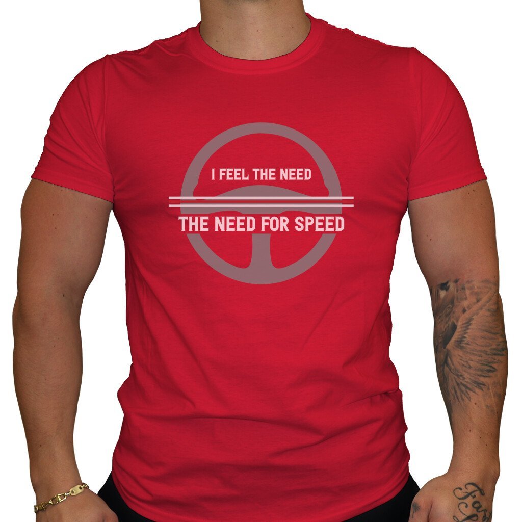 I feel the need for speed - Herren T-Shirt in Rot von TurboArts