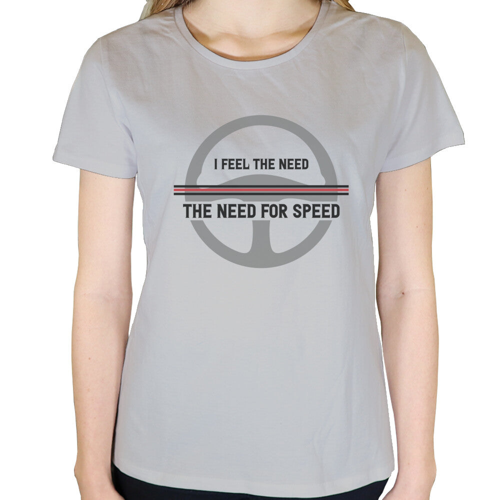 I feel the Need for Speed - Damen T-Shirt in Grau von TurboArts