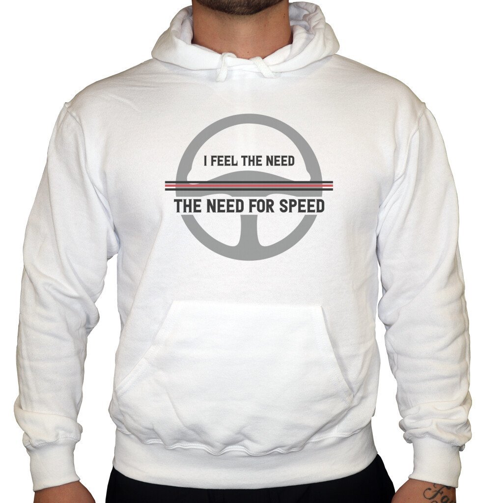 I feel the need for speed - Unisex Hoodie in Weiß von TurboArts