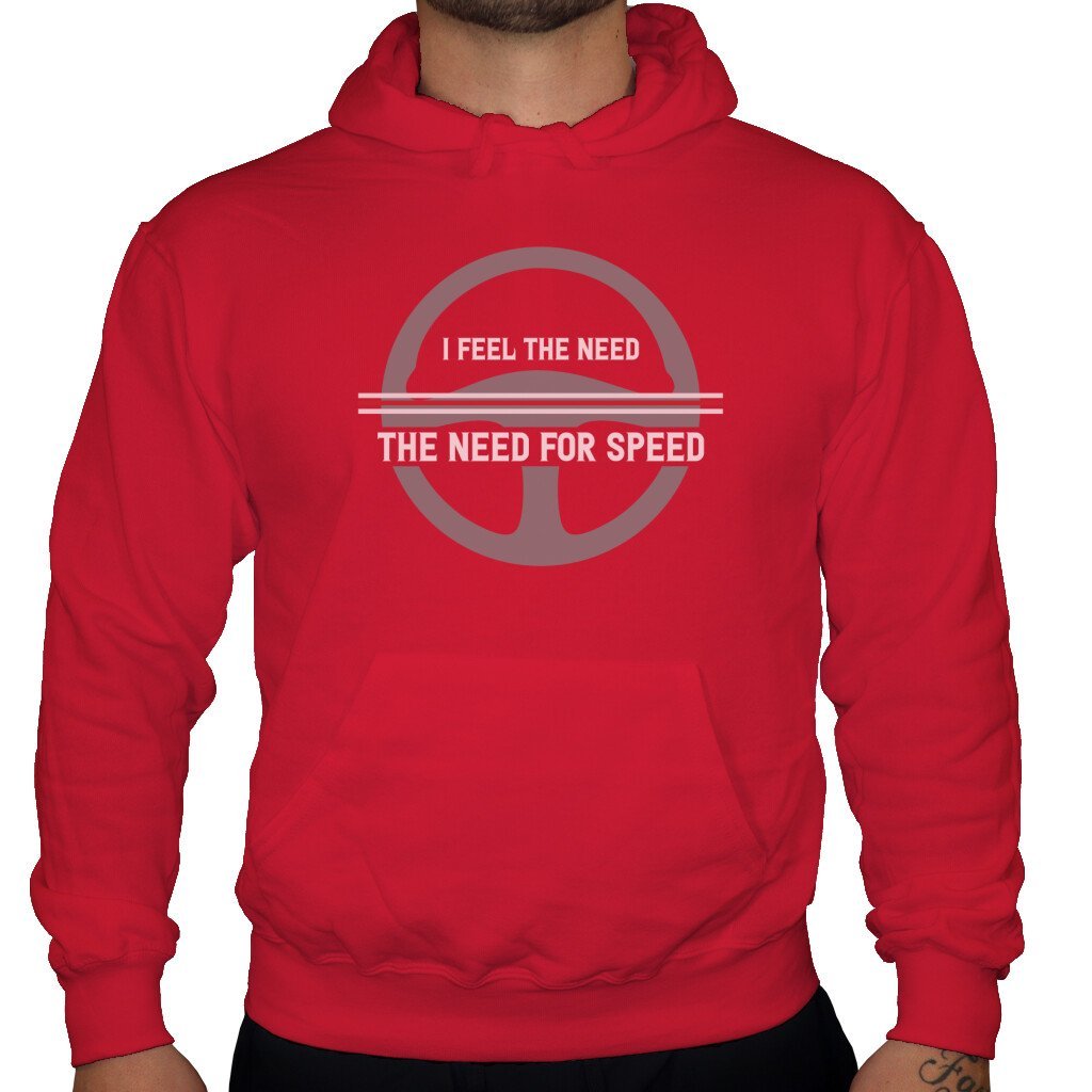 I feel the need for speed - Unisex Hoodie in Rot von TurboArts