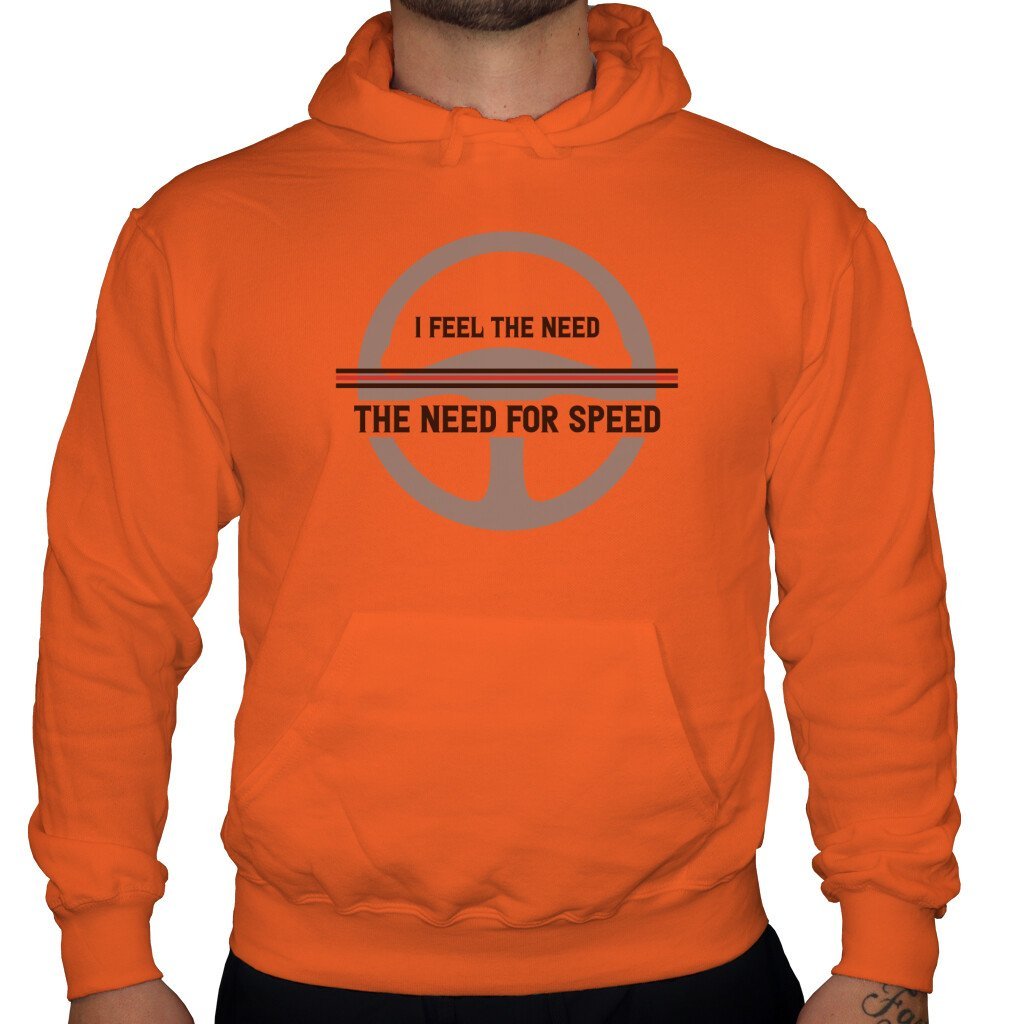 I feel the need for speed - Unisex Hoodie in Orange von TurboArts