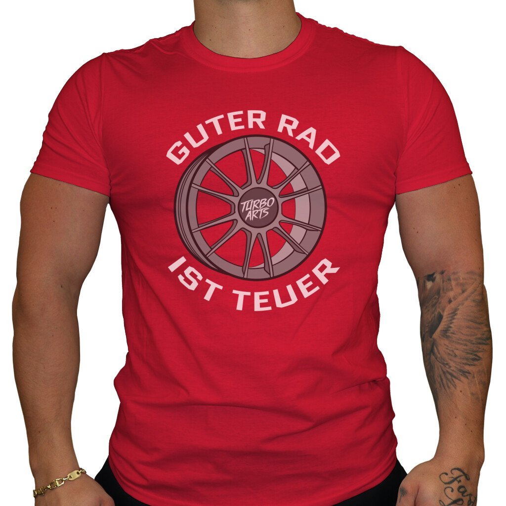 Guter Rad ist teuer - Herren T-Shirt in Rot von TurboArts
