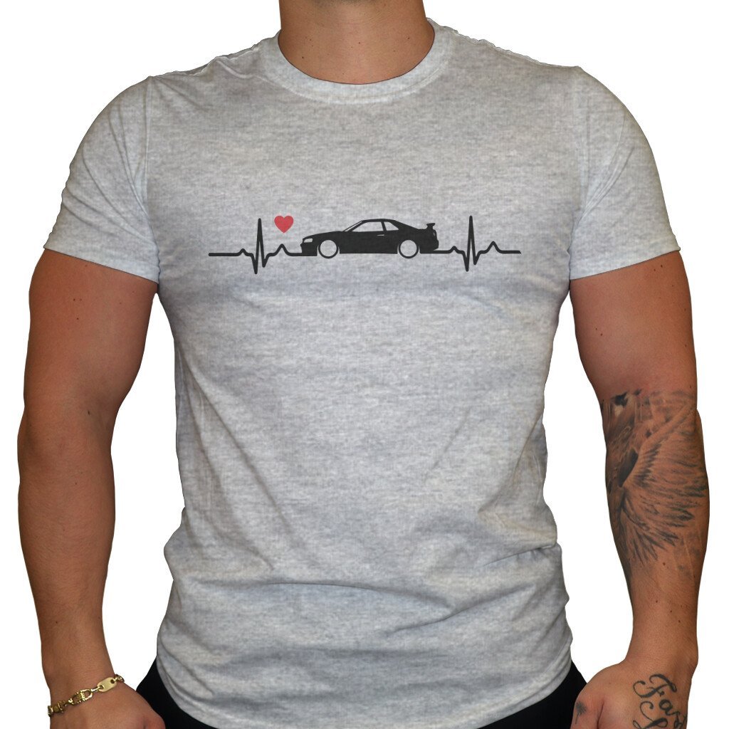Nissan Skyline Love - Herren T-Shirt in Grau von TurboArts