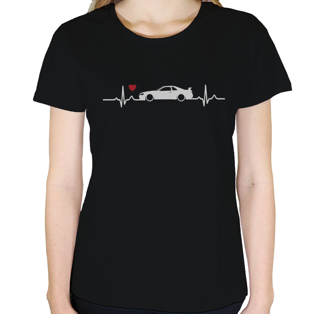 Nissan Skyline Love - Damen T-Shirt in Schwarz von TurboArts