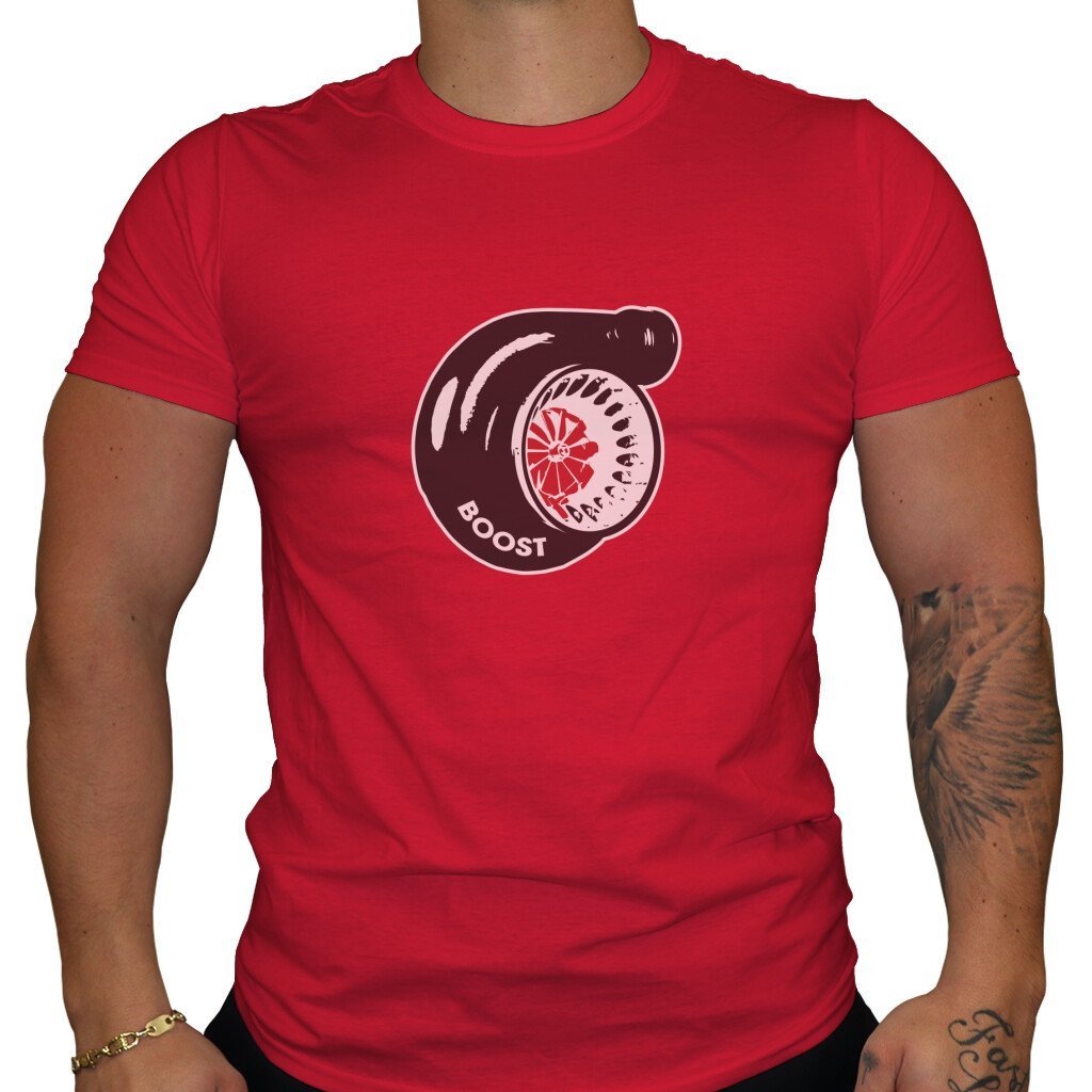 Boost - Herren T-Shirt in Rot von TurboArts