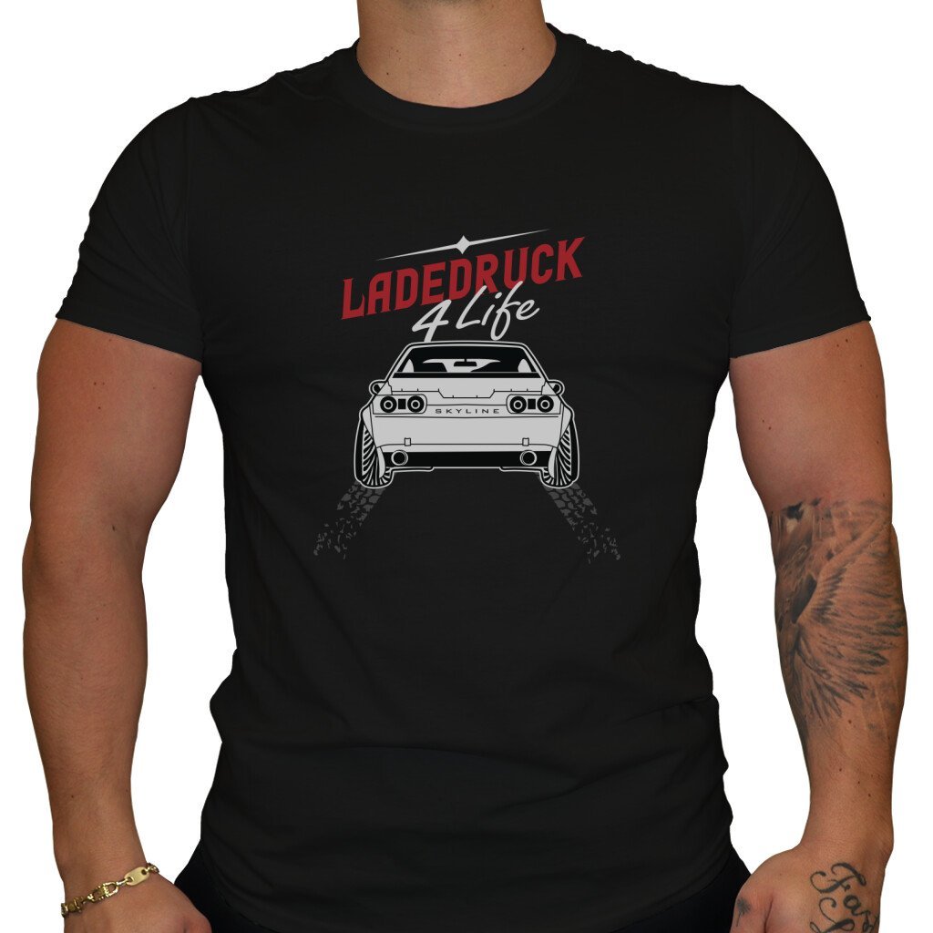 Ladedruck 4 Life - Herren T-Shirt in Schwarz von TurboArts