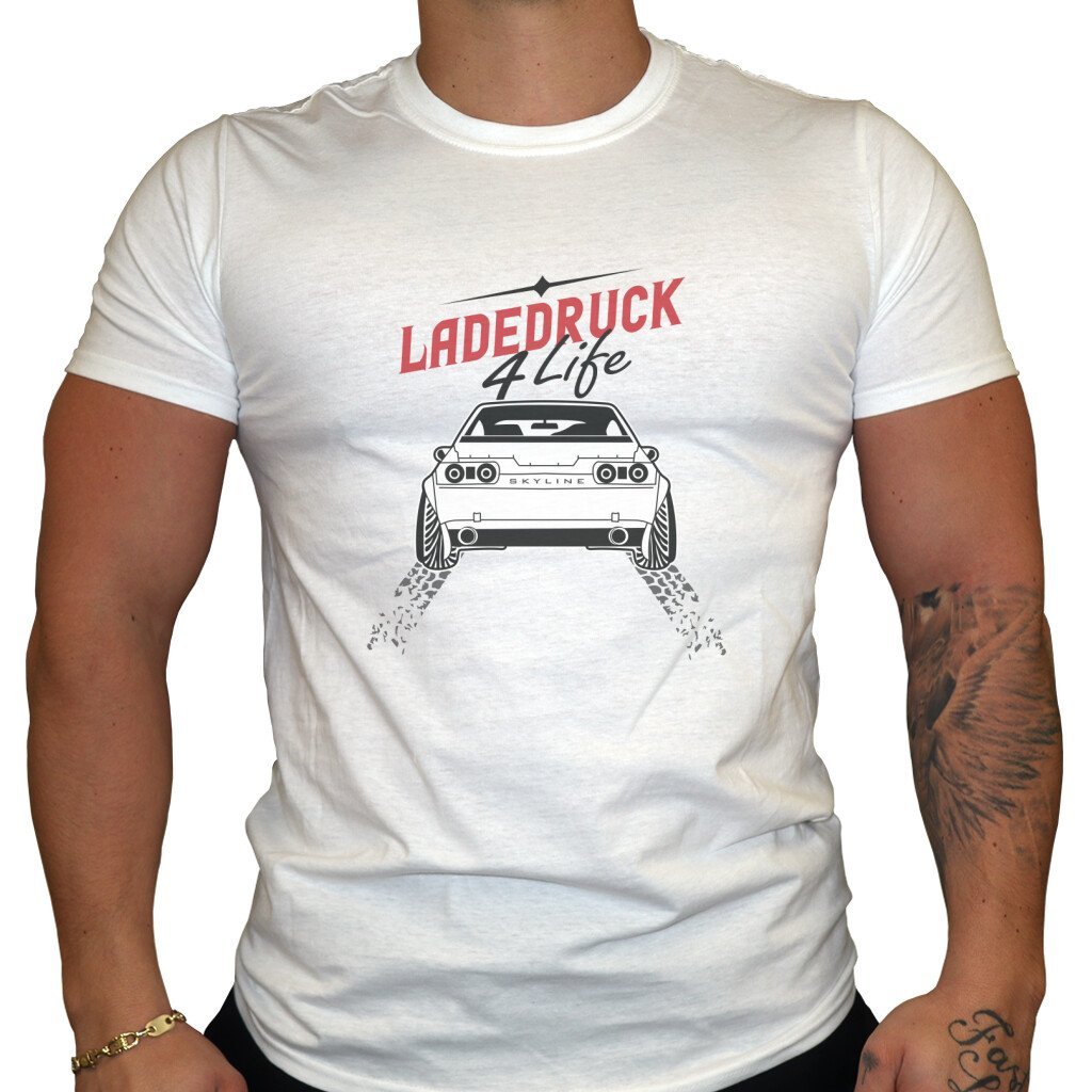 Ladedruck 4 Life - Herren T-Shirt in Weiß von TurboArts