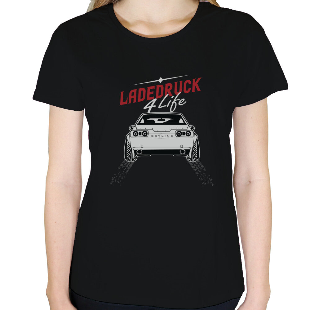 Ladedruck 4 Life - Damen T-Shirt in Schwarz von TurboArts