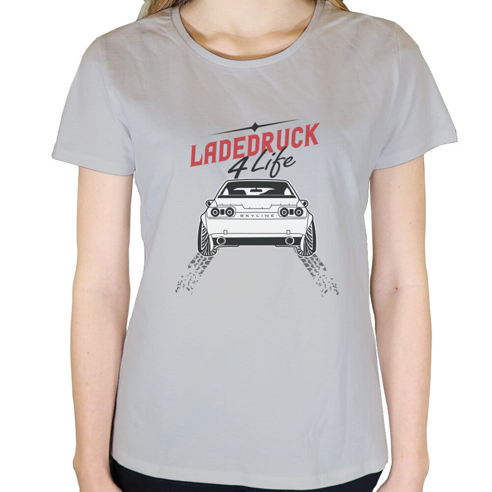 Ladedruck 4 Life - Damen T-Shirt in Grau von TurboArts