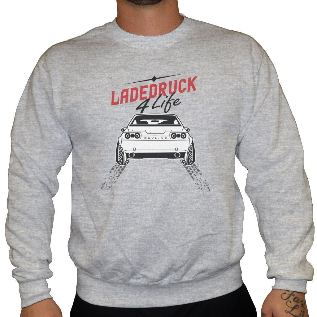 Ladedruck 4 Life - Unisex Sweatshirt in Grau von TurboArts