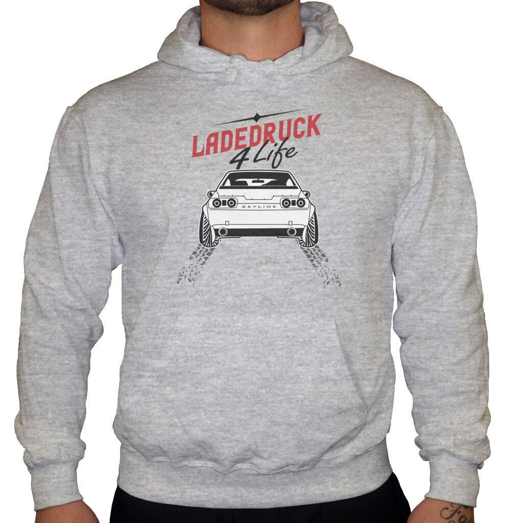 Ladedruck 4 Life - Unisex Hoodie in Grau von TurboArts