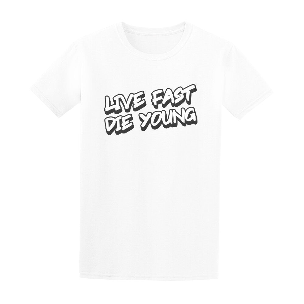 Live Fast Die Young - Herren T-Shirt in Weiß von TurboArts