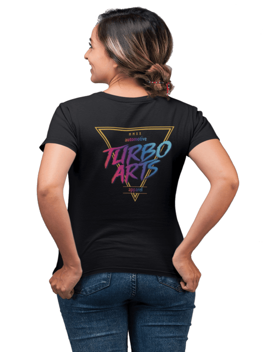 TurboArts Moden Style - Damen T-Shirt in Schwarz (Rückansicht) von TurboArts