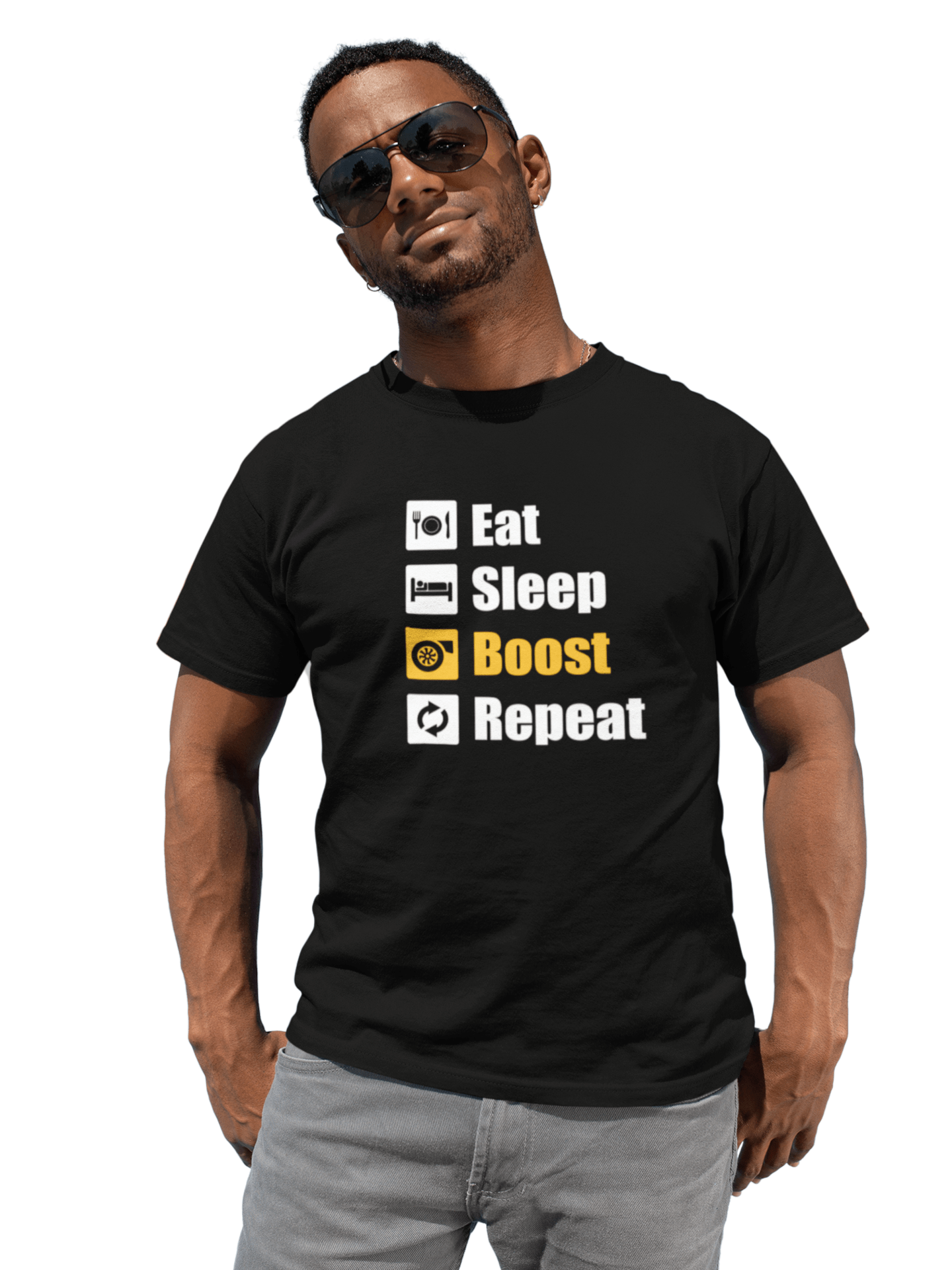 Eat Sleep Boost Repeat - Herren T-Shirt von TurboArts