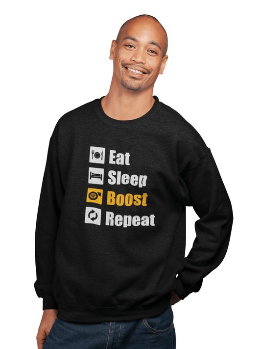 Eat Sleep Boost Repeat - Unisex Sweatshirt von TurboArts